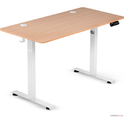 Biurko elektryczne z regulacją wysokości WHITE 120x60 Naturalny