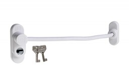Zabezpieczenie okienne PENKID cable lock P9016 białe montowane