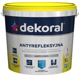 DEKORAL Polinak Plus farba akrylowa biała 5L