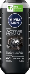 NIVEA MEN Active Clean żel pod prysznic, neutralny