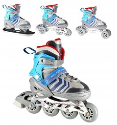 Rolki Regulowane Fitness 34-38 4W1 Nils ABEC-7