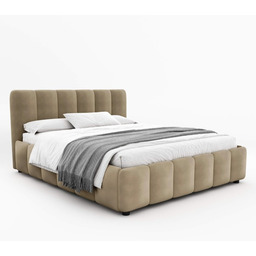 Łóżko tapicerowane z pojemnikiem 4578G 140x200 Welur Ciemny