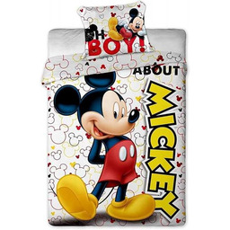 Disney Pościel Mickey Poszewka na kołdrę dla 1