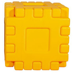 duże klocki edukacyjne King - żółty