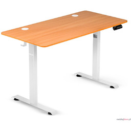 Biurko elektryczne z regulacją wysokości WHITE 120x60 Dąb