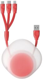 Baseus Little Reunion kabel 3w1 3A 80cm CAMLT-TY09