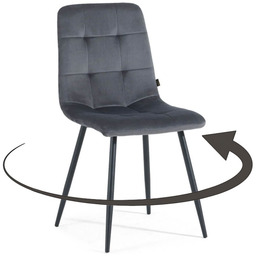 Krzesło obrotowe DC-6402 welur szary #21