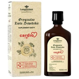 Suplemeny diety, Langsteiner, Oryginalne Zioła Szwedzkie Cardio, 1000ml