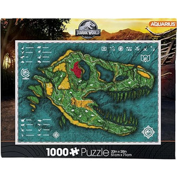 AQUARIUS Puzzle z mapą świata jurajskiego, 1000 elementów,