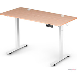 Biurko elektryczne z regulacją wysokości WHITE 140x70 Naturalny
