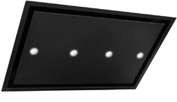 TOFLESZ Okap sufitowy 90cm EMPIRE czarny mat, turbina