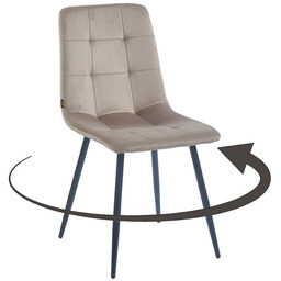 Krzesło obrotowe DC-6402 welur ciemny beż #7