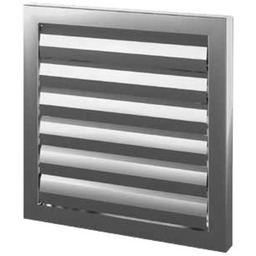 Kratka aluminiowa z żaluzją RKŻ 200 wyrzutnia wym.