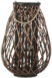 Beliani Lampion dekoracja 60 cm świecznik drewno