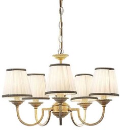 Lindby - Lumiel 5 Żyrandol Cream/Antique Brass