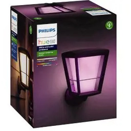 Philips Econic Hue Outdoor Wall Light Black 17439/30/P7