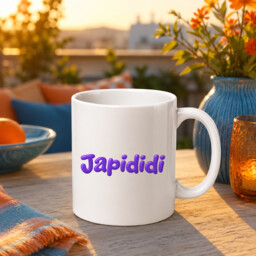 Kubek Japididi - nadruk z modnym hasłem