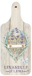 Bohemia Gifts Drewniana deska dekoracyjna Lawenda