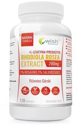 Wish Rhodiola Rosea Ekstrakt 200 mg, 120 kapsułek