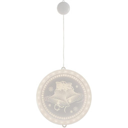 AmeliaHome Dekoracja okienna LED, akrylowa, oświetlenie bożonarodzeniowe, zasilanie