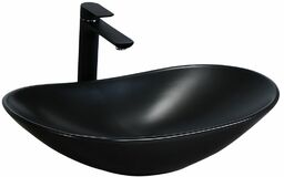 Rea Umywalka nablatowa Rea Royal 60 Black Mat