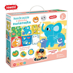 CzuCzu Duuuże puzzle z dziurką zwierzęta