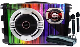 Zestaw Karaoke Głośnik Przenośny Usb Sd MP3 Bluetooth