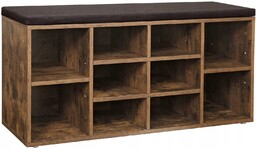 Szafka na Buty z Siedziskiem Loft Rustykalna