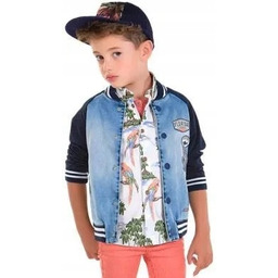 Kurtka katana jeans przecierana bomberka chłopięca Mayoral 3427-47