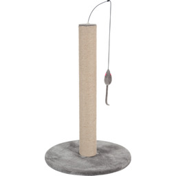 Drapak sizal słupek z zabawką 63 cm beżowy