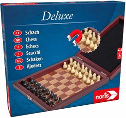 Noris 606108005 606108005-Deluxe gra podróżna w szachy, klasyczna