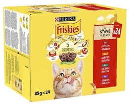 PURINA Friskies Cat mięso w sosie MIX smaków