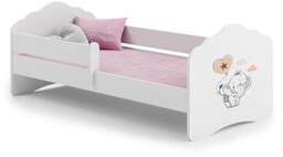 Łóżko dziecięce FALA z barierką 160x80 Słonik