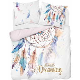 Pościel dwustronna bawełna 160x200 Holland Łapacz snów jasna