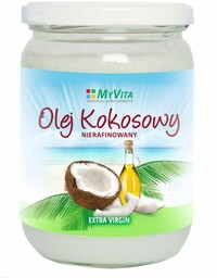 Masło Kokosowe Nierafinowane, Tłoczone na Zimno, MyVita, 500