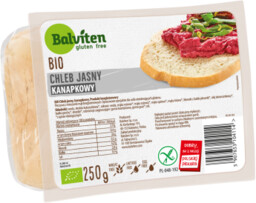 CHLEB JASNY KANAPKOWY KROJONY BEZGLUTENOWY BIO 250 g