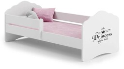 Łóżko dziecięce FALA z barierką 160x80 Princess