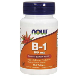 NOW Foods Witamina B1 100 mg 100 tab