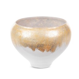 Eurofirany Misa dekoracyjna 23x18 Iris srebrna ze szkła