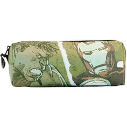 Avengers Shout -Piórnik Kwadratowy FAN, Zieleń Wojskowa, 21