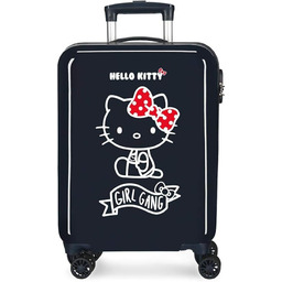 Hello Kitty, Niebieski, 38x55x20 cms, Walizka kabinowa