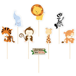 Pikery na tort Zwierzątka z zoo - 8