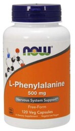 NOW FOODS L-Fenyloalanina 500mg, 120kaps.