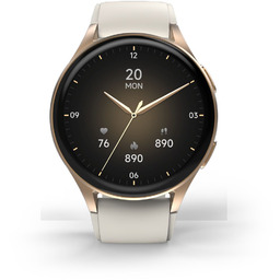 Smartwatch Hama 8900 GPS AMOLED 1.32'' z beżowym