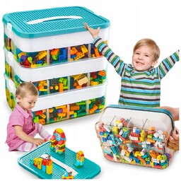 POJEMNIK na Klocki LEGO 3-PIĘTROWY WARSTWOWY ORGANIZER