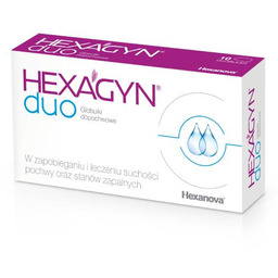 HEXAGYN DUO - 10 globulek dopochwowych -> Odbiór
