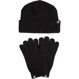 adidas Uniseks GLOVE + BEANIE PACK, Black/White, M