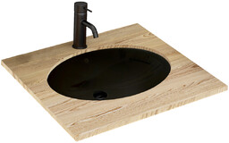 REA-U1023 Nel Black Umywalka podblatowa