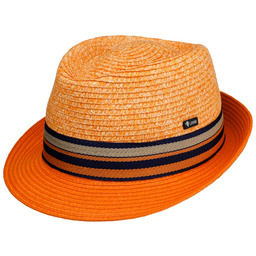 Kapelusz Słomkowy Corinaldo Trilby by Lipodo, pomarańczowy, cm