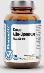 KWAS ALFA-LIPONOWY ALA (300 mg) BEZGLUTENOWY 60 KAPSUŁEK